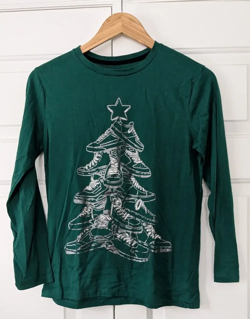 Old Navy Sneaker Christmas Tree Long Sleeve Shirt